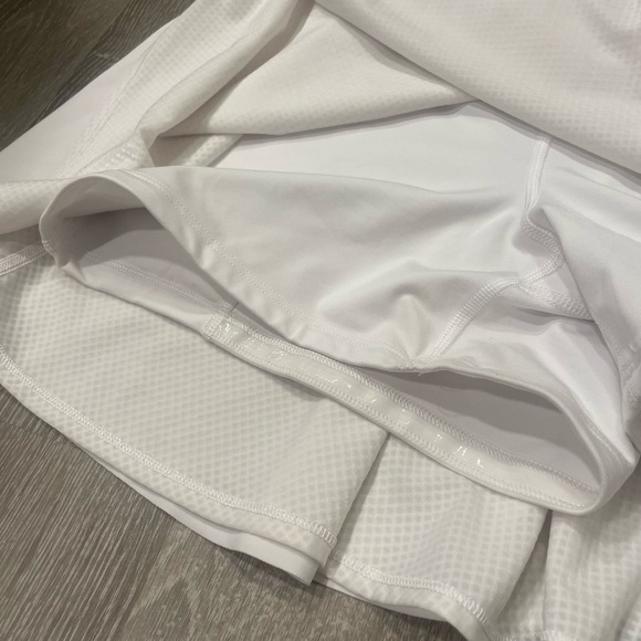 Athleta Ace Mesh White Tennis Skort Skirt. Women’s size 14. EUC - Picture 4 of 12